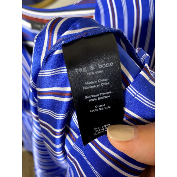 Rag and Bone Felix Stripe Popover size XS - Picture 5 of 6